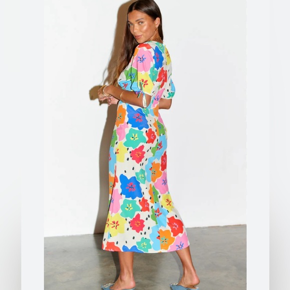 Never Fully Dressed Dotty Morgan floral midi dress size 6 - Picture 2 of 8